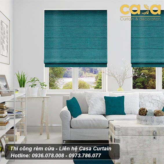 Rèm roman xếp lớp