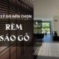 Rèm sáo gỗ